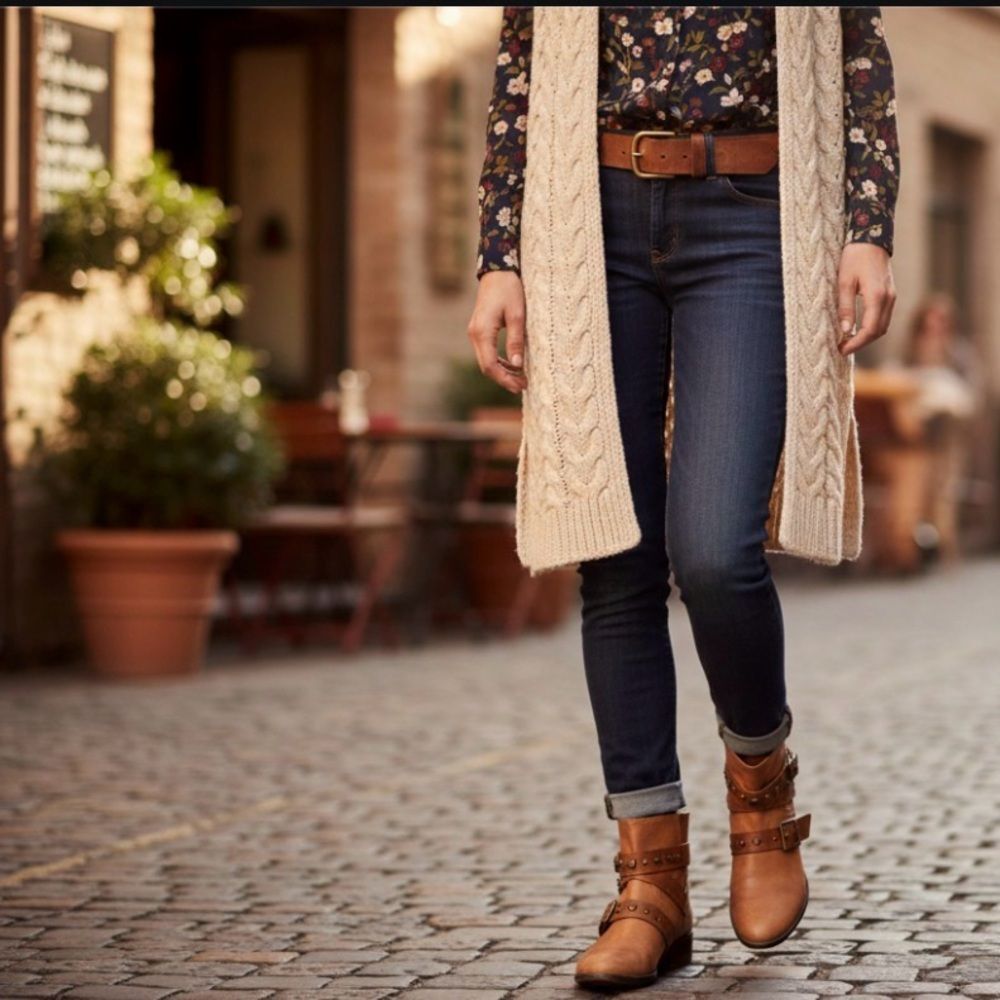 Aldo Studded Tan Ankle Boots made in Brazil size 41 /10.5